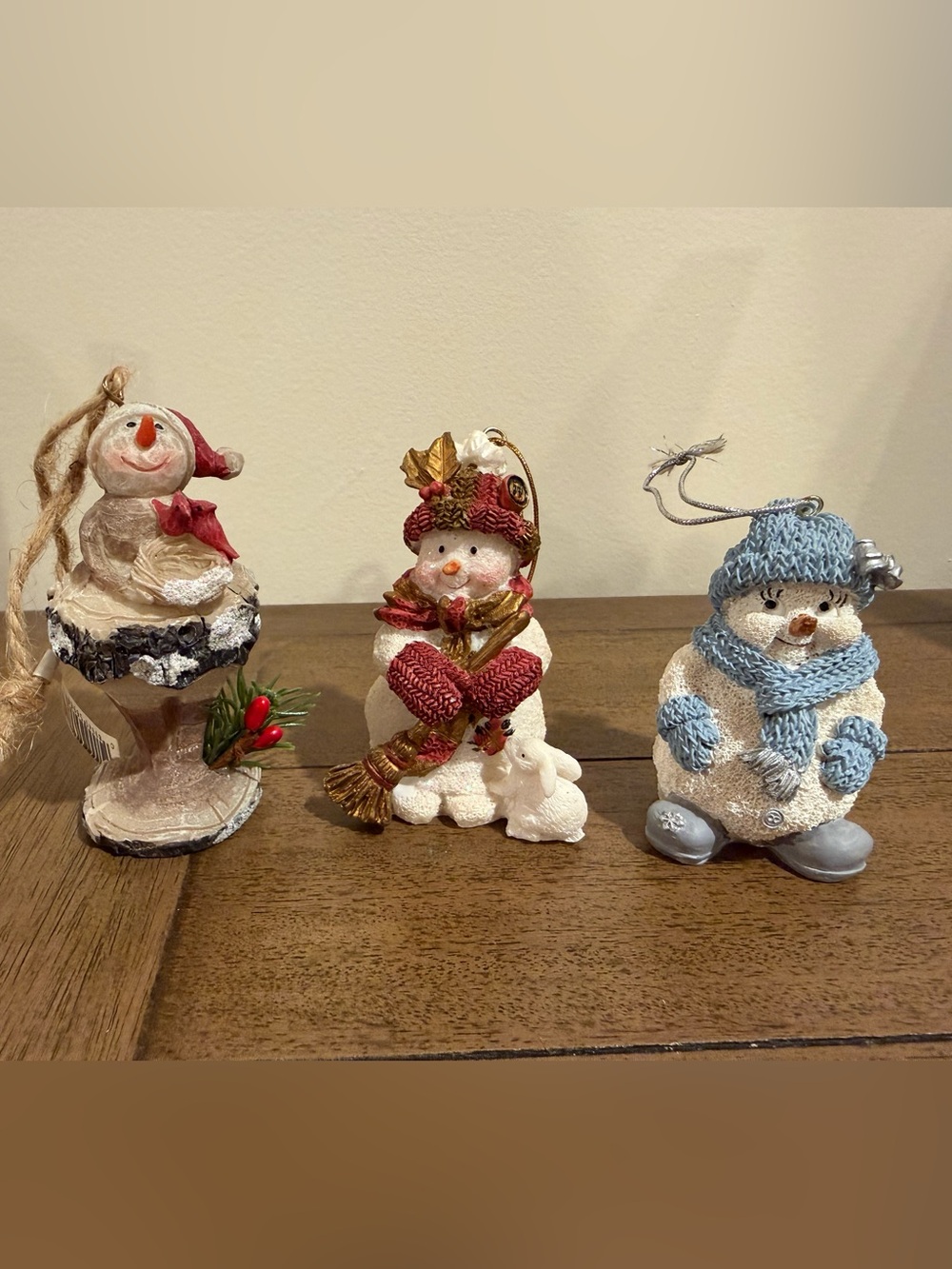 Festive Snowmen Ornaments with Animals